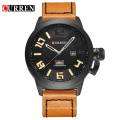 CURREN 8270 Mens Watches Top Brand Luxury Sport Quartz-Watch Leather Strap Clock Men Waterproof Wristwatch relogio masculino